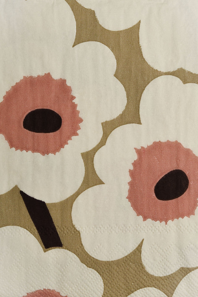 Unikko Cream Flower Napkins