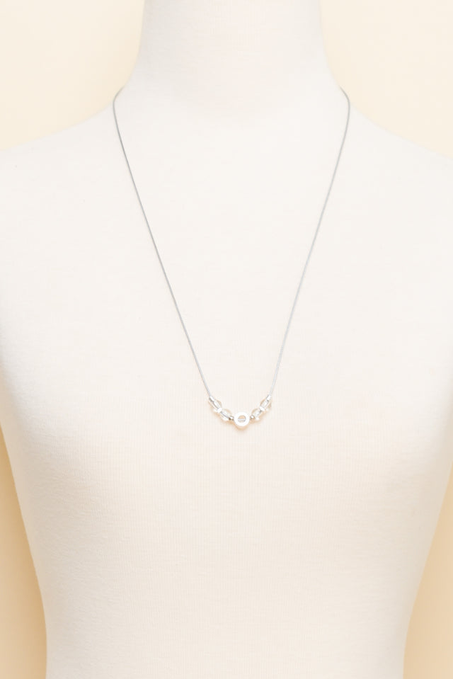Valera Silver Beaded Necklace