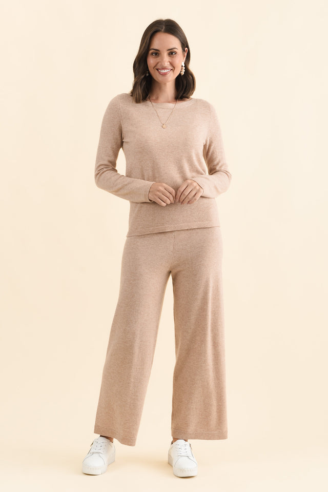 Dalia Beige Wool Cashmere Pants image 6