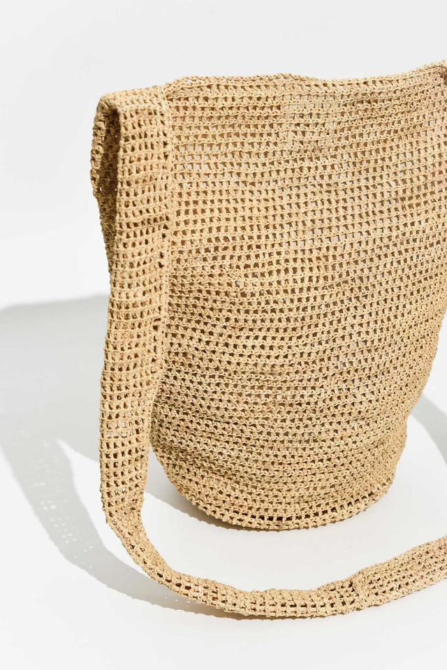 Vatania Natural Raffia Shoulder Bag