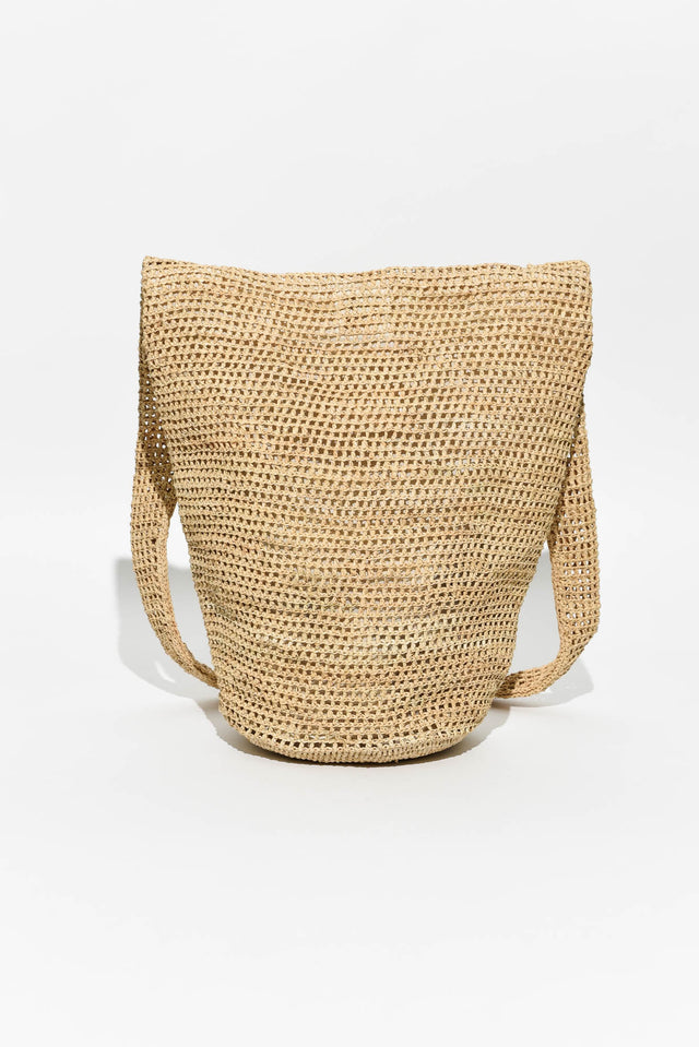 Vatania Natural Raffia Shoulder Bag