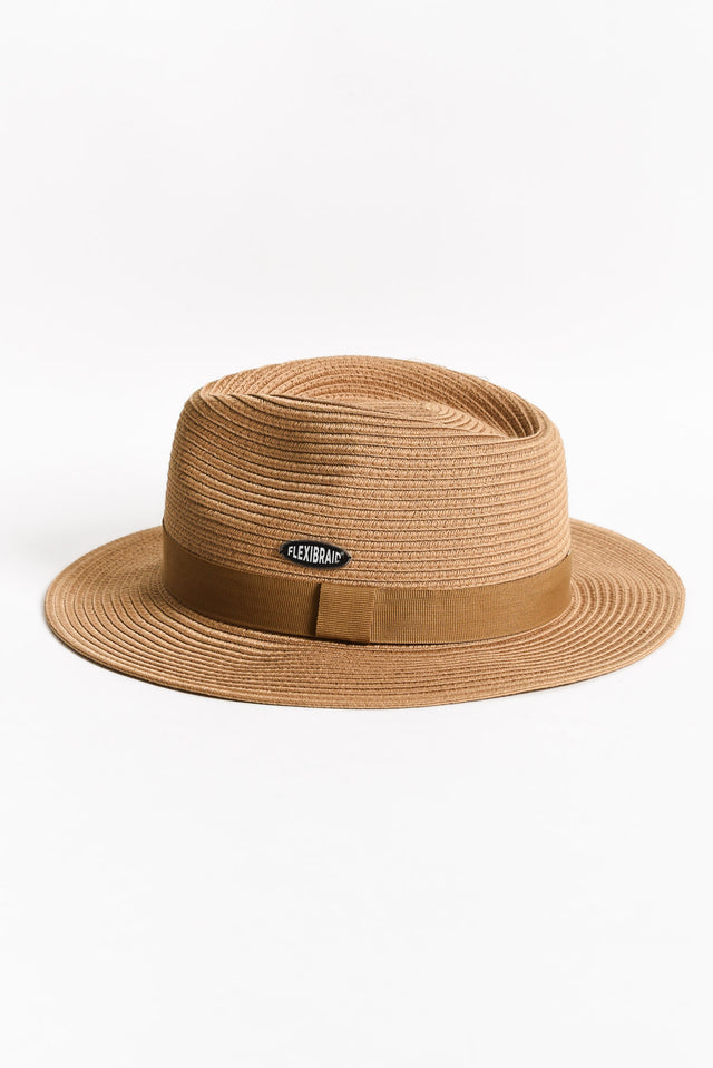 Voyager Caramel Travel Fedora