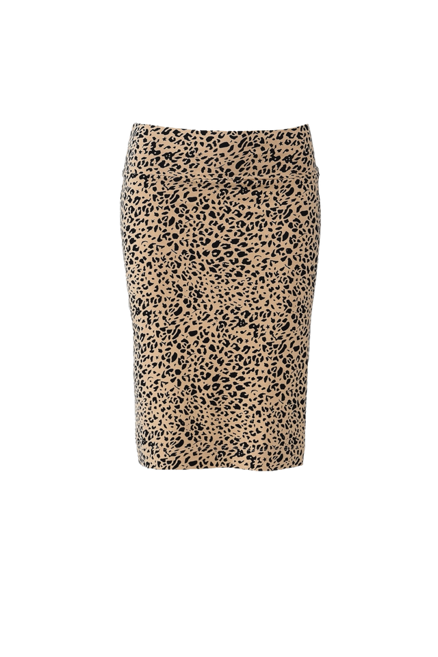 Whitney Leopard Bamboo Tube Skirt