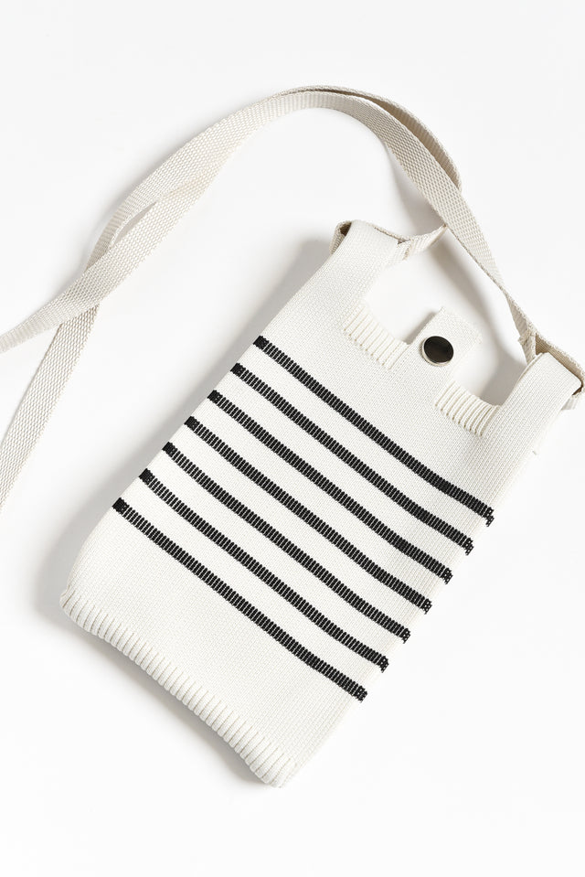 Waverly Black Stripe Phone Bag image 3