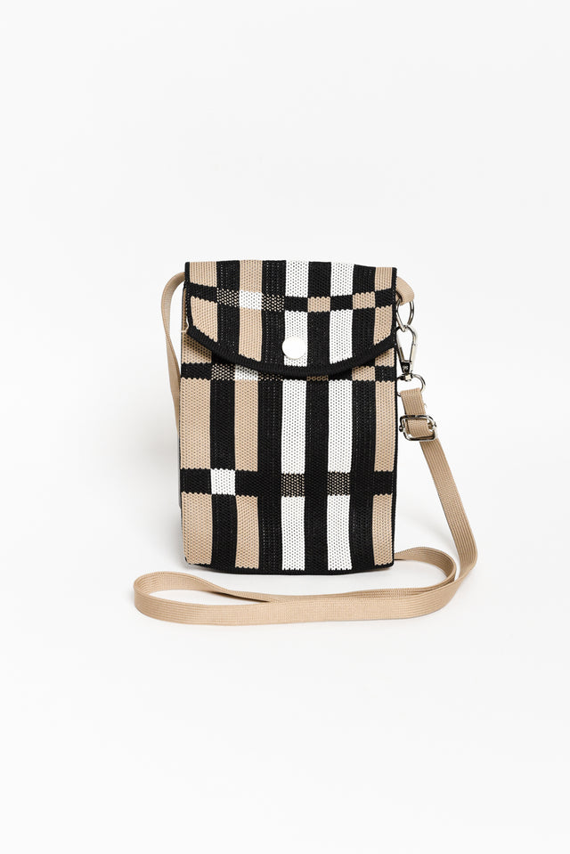 Waverly Black Check Phone Bag