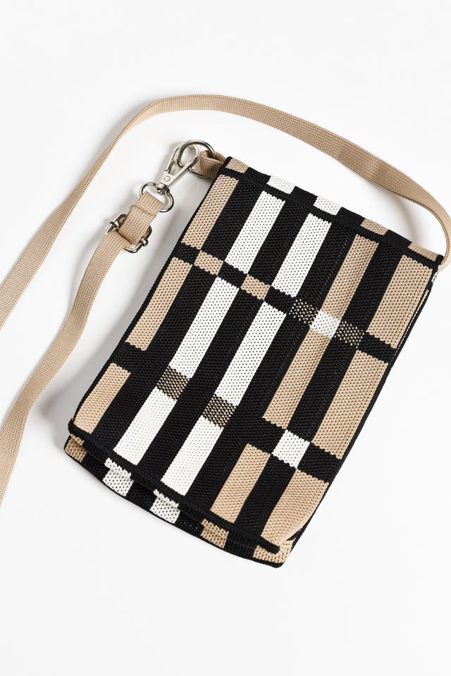 Waverly Black Check Phone Bag