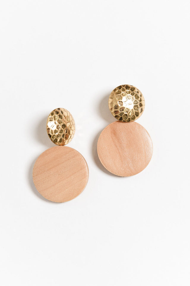 Wendell Wood Circle Earrings image 1