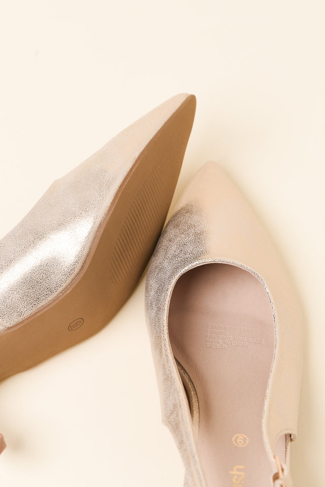 Wish Gold Slingback Heel image 3