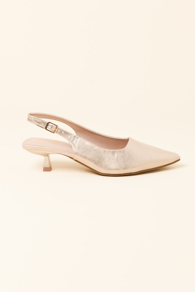 Wish Gold Slingback Heel image 1