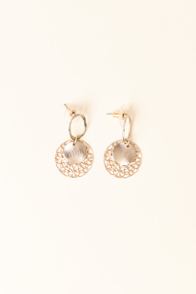 Wynna Gold Disc Earrings