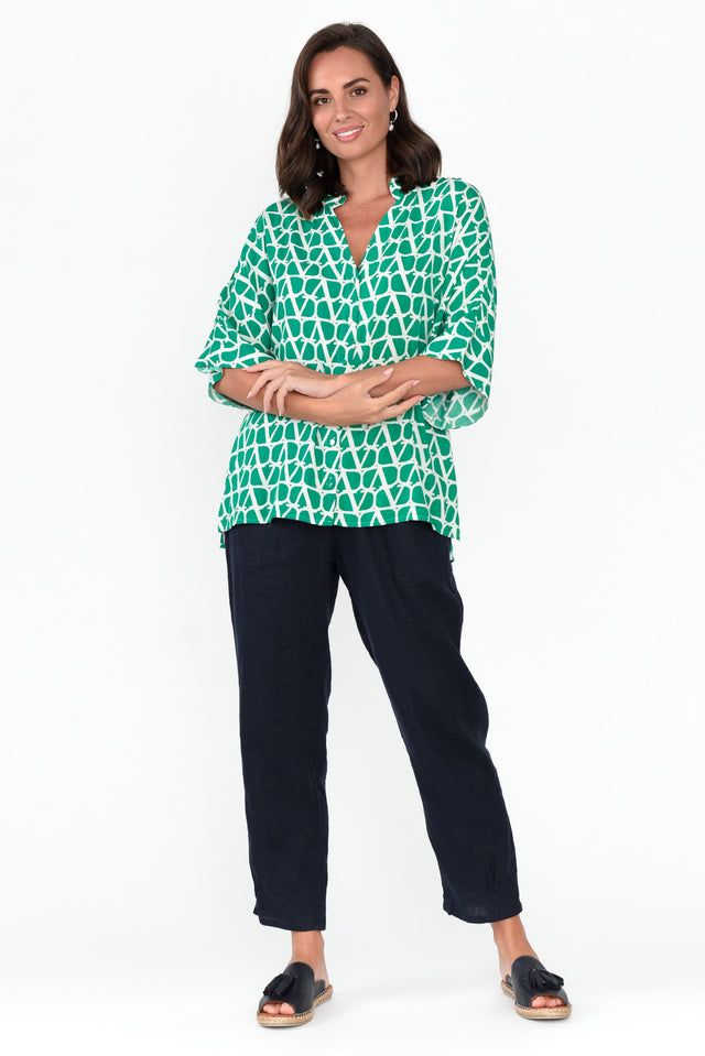 Green Glow 2023 Button Down Shirts for Women Oversized Short Sleeve Bl –  Lookbook Store
