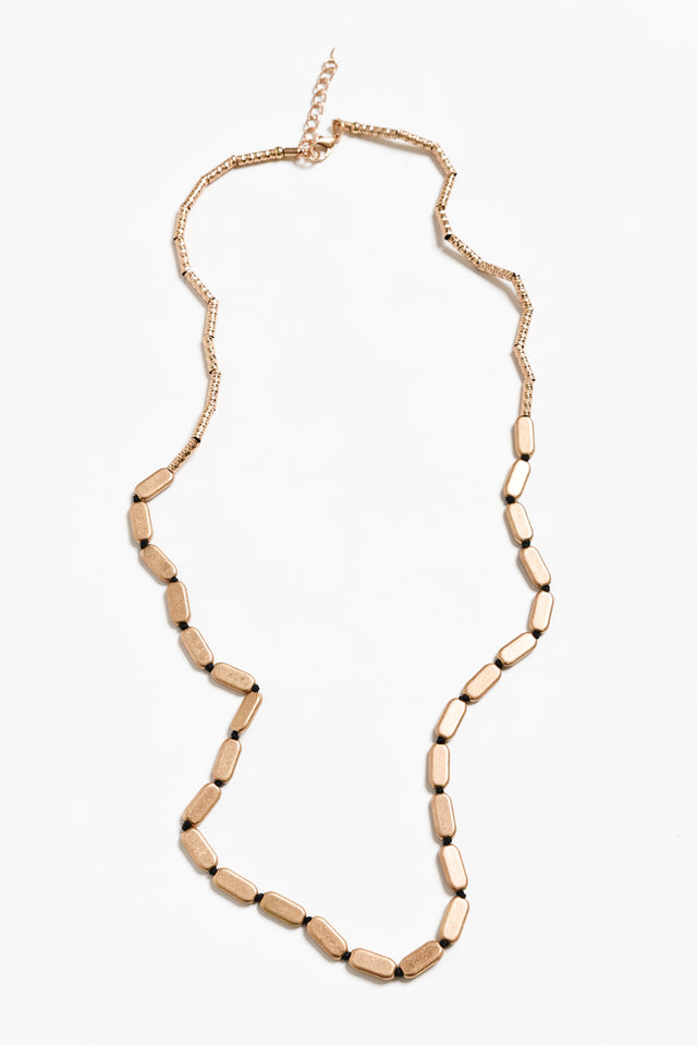 Yves Rose Gold Beaded Necklace image 1