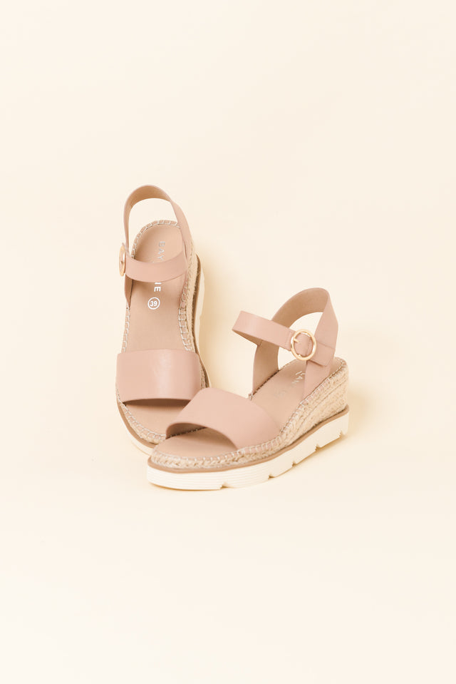 Yvette Blush Leather Wedge image 2