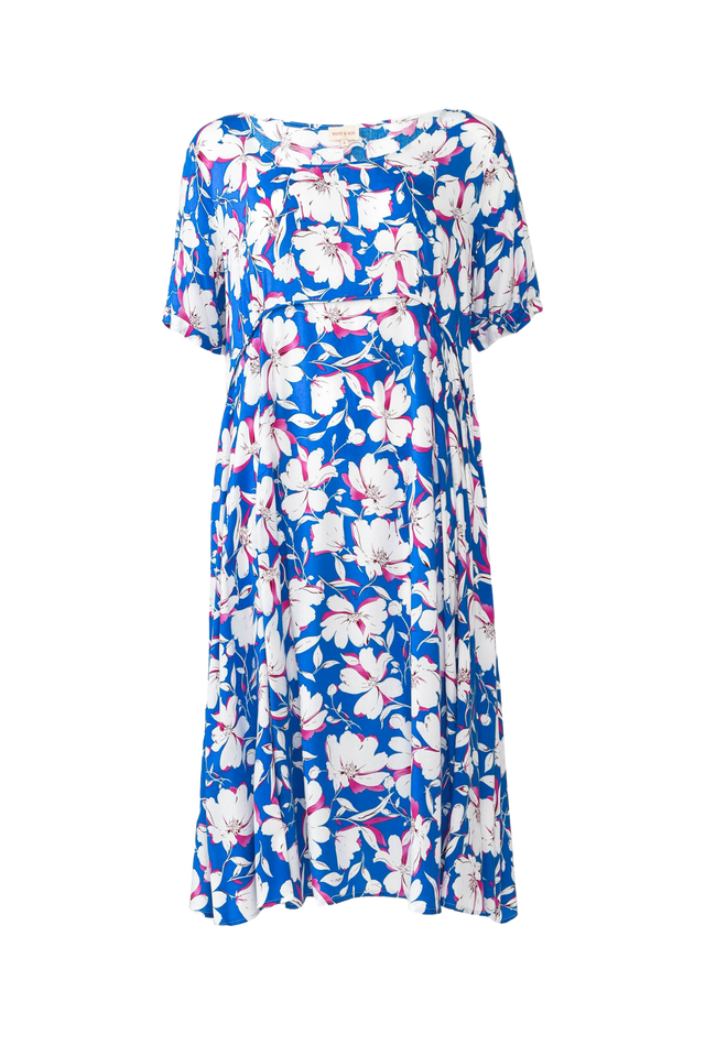 Zaelia Blue Bloom Crescent Dress image 3
