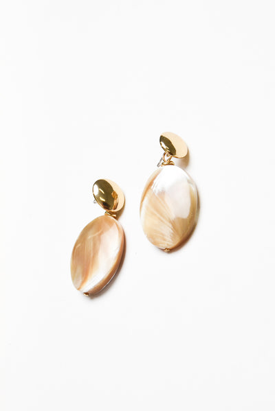 Zada Gold Resin Drop Earrings
