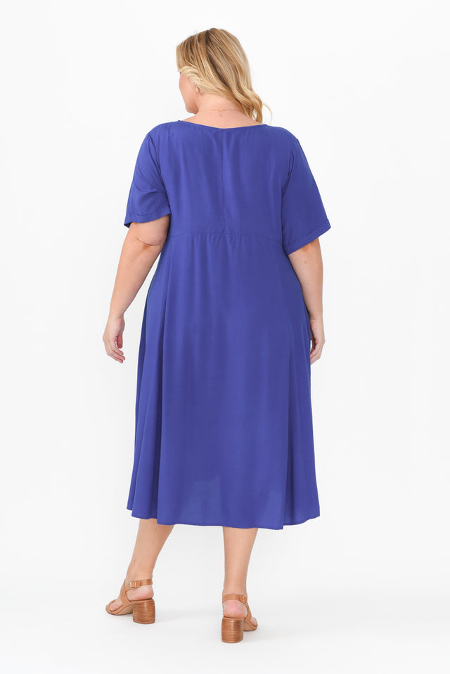 Zaelia Cobalt Crescent Dress