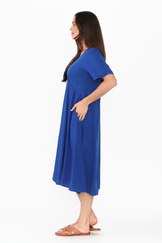 Zaelia Cobalt Crescent Dress