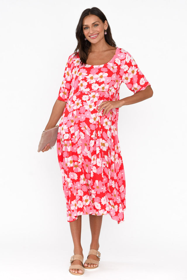 Zaelia Pink Blossom Crescent Dress