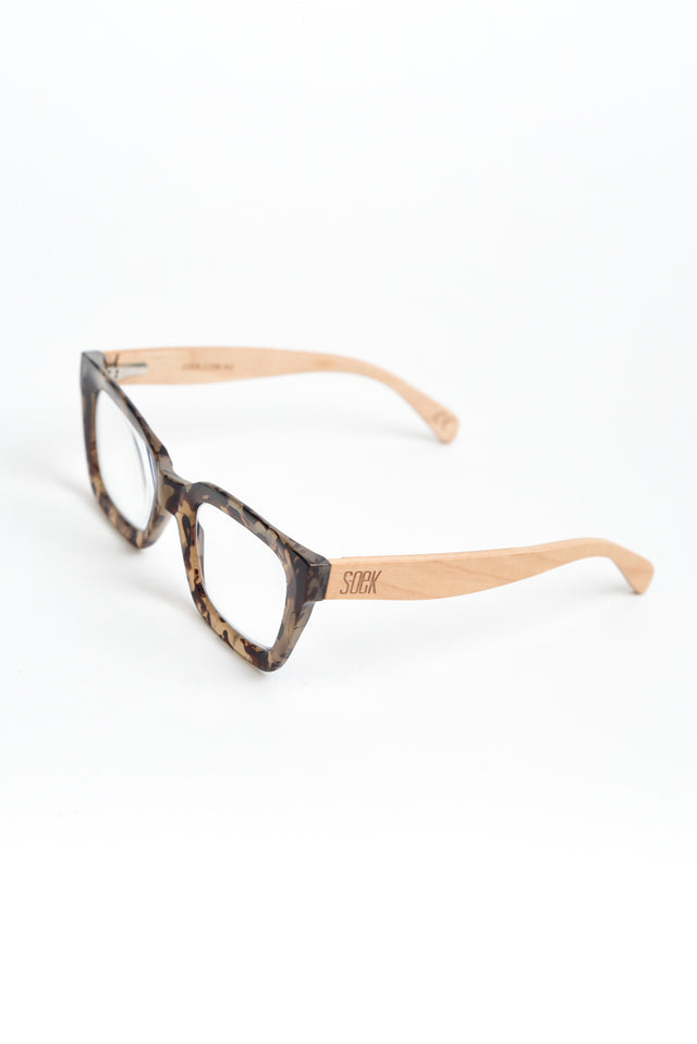 Zahra Tortoiseshell Wooden Reading Glasses image 2