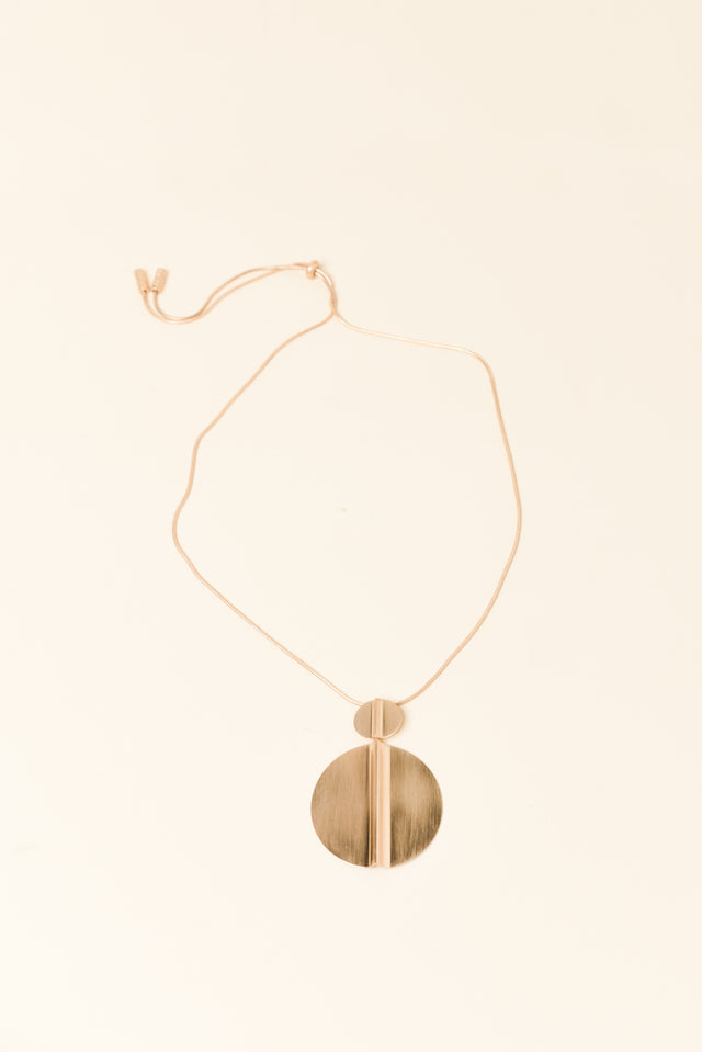 Zarah Gold Disc Necklace image 1