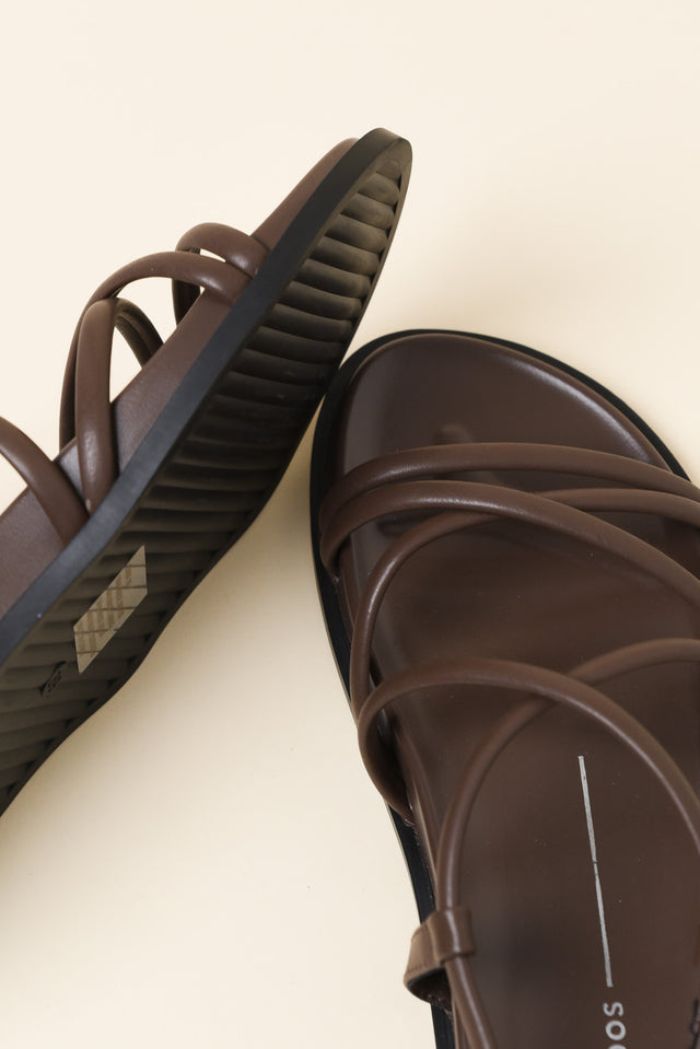 Zarn Chocolate Strappy Sandal image 3