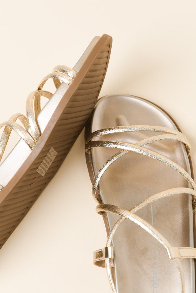 Zarn Gold Strappy Sandal image 3