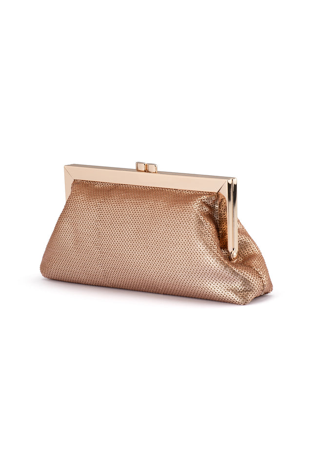 Zephyr Blush Sequin Clutch image 5