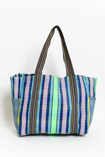 Zorita Blue Stripe Tote Bag