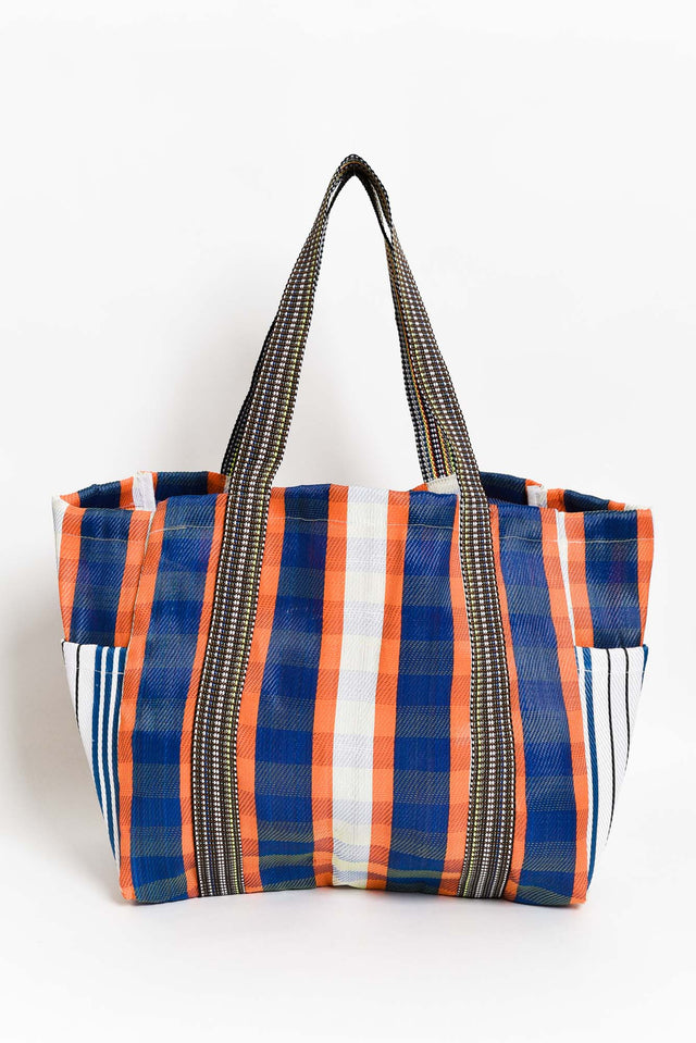 Zorita Orange Stripe Tote Bag image 1