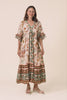 Nolia Beige Floral Cotton Ruffle Dress,video