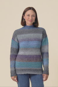 Augie Blue Stripe Knit Jumper,Video