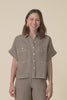 Neesha Mocha Linen Shirt,Video