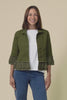 Dolores Khaki Cotton Frill Jacket,Video