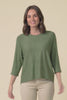 Bianca Green Scoop Neck Knit Top,Video