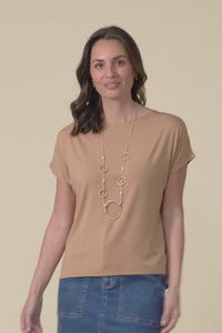 Wilde Tan Bamboo Box Tee,Video