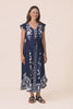 Libby Navy Bloom Midi Dress,video