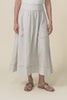 Mayan Natural Contrast Linen Pocket Skirt,video
