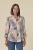Alvarez Brown Spot Button Blouse,Video