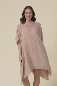 Belize Rust Linen Kaftan,Video