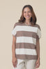Varley Chocolate Stripe Cotton Tee,video