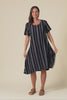 Bexley Black Stripe Pocket Dress