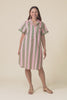 Dorina Green Stripe Cotton Shirt Dress,video
