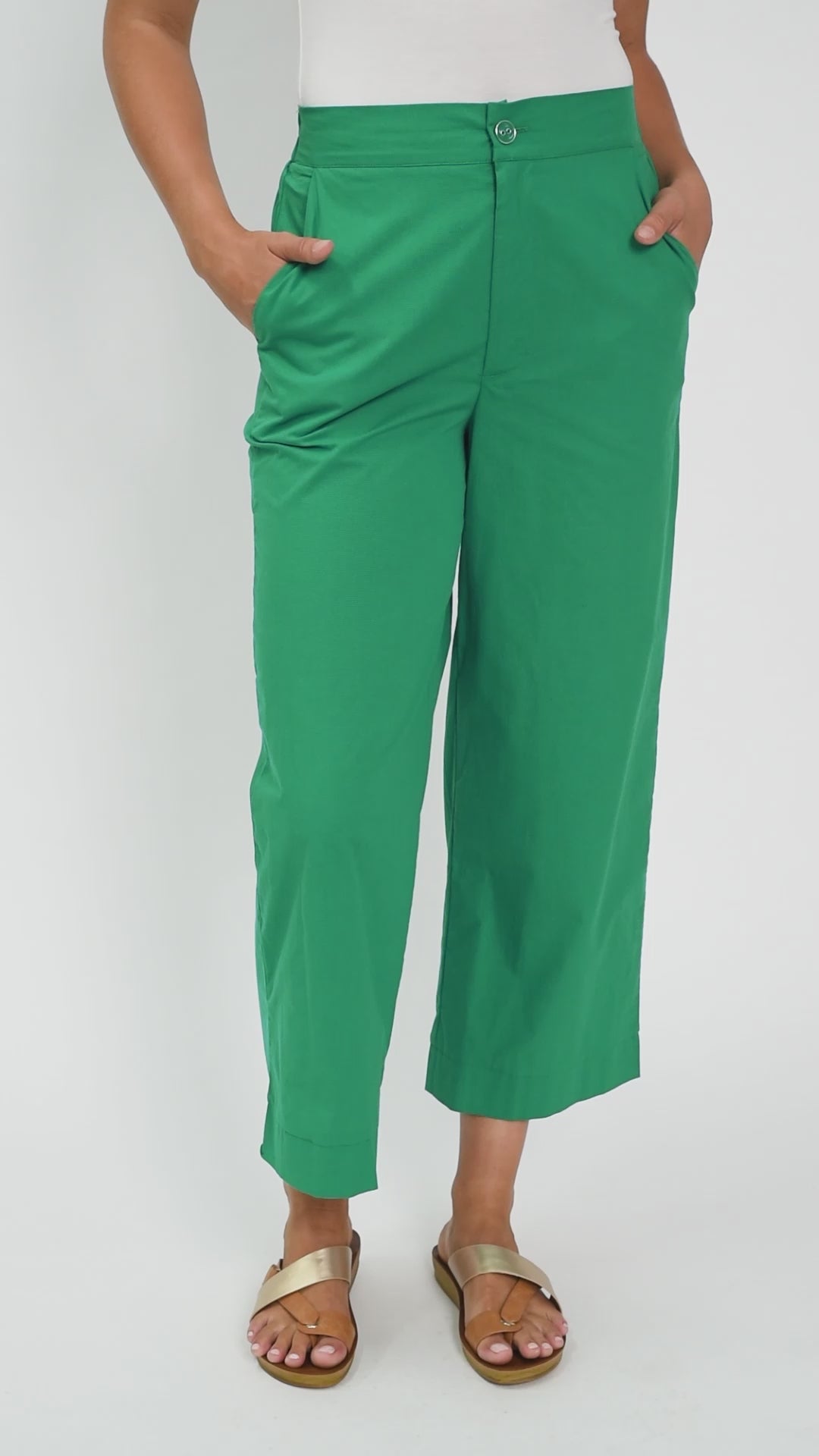 Womens cotton cropped on sale pants