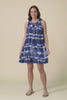 Willa Navy Tie Dye Crinkle Cotton Dress,video