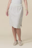 Mylah Natural Linen Stretch Skirt,Video