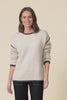 Simba Beige Contrast Knit Jumper,Video