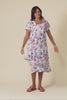 Lula Pink Leaf Linen Cotton Dress,Video
