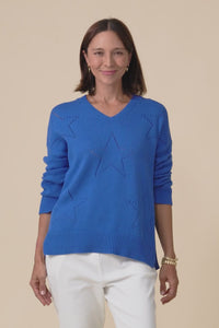 Selene Blue Star Cotton Jumper,Video