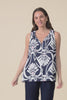 Neisha Navy Abstract Tassel Top,video