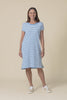 Yarra Blue Stripe Cotton Tee Dress,Video